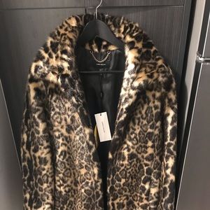 Faux fur coat